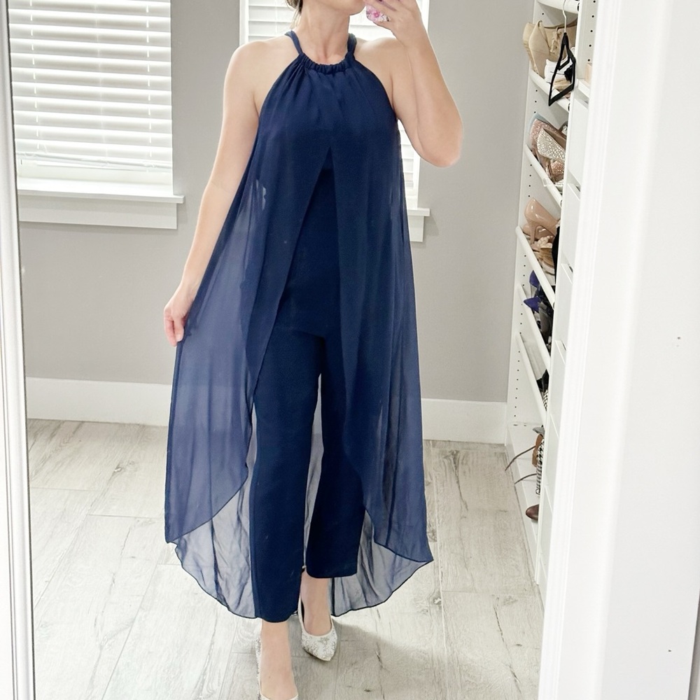 Trina Turk Caped Jumpsuit